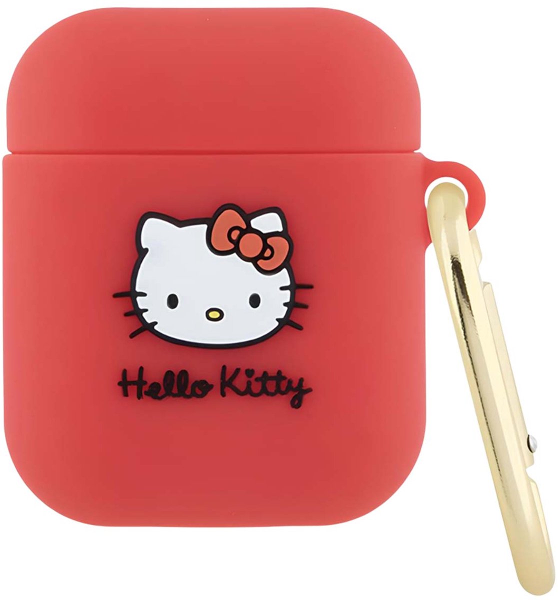 Hello Kitty Serie - Fuchsia 3D Siliconen Hoesje - AirPods 1/2 - Uniek Design