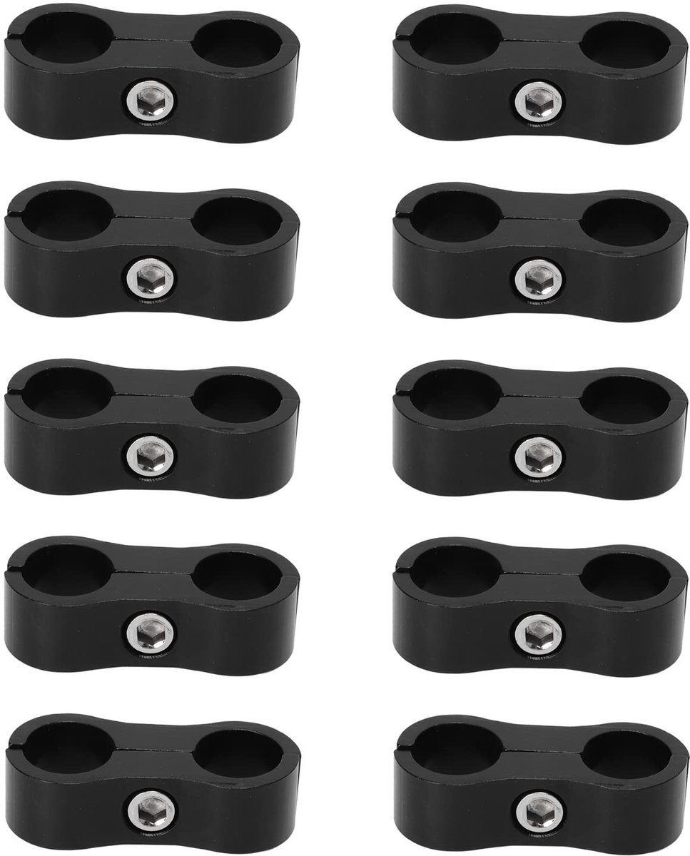 Dailygoods- Slangklem 10 Stuks - Slangklemtang - Slangklemmen Assortiment - Slangklem RVS - Slangklemmen 3/8 - Gemakkelijk te installeren - Slangenscheider