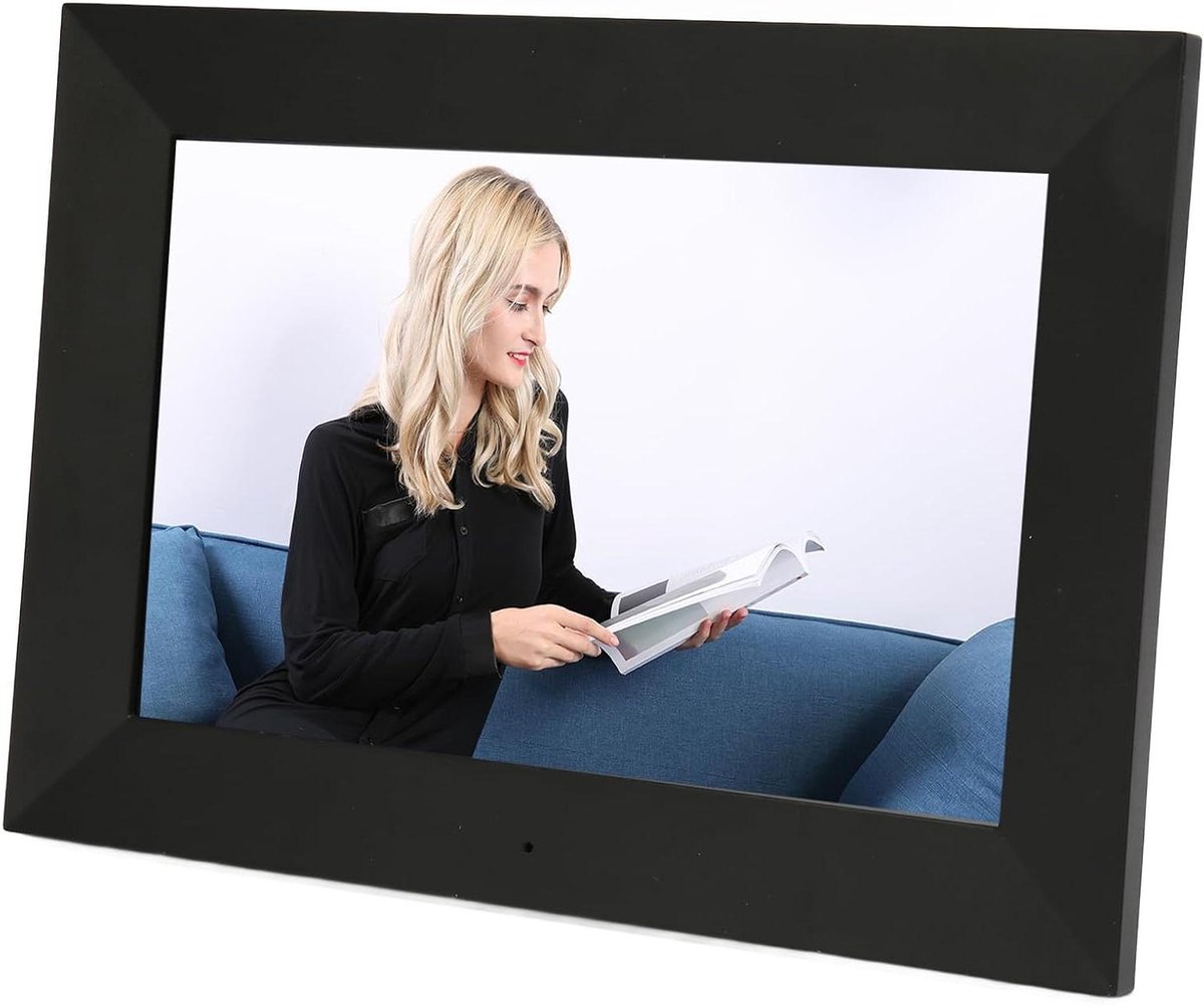 Digitale Fotolijst - Wifi Fotolijst Elektrisch - Foto's Delen - IPS Widescreen Scherm - 8 Inch - Zwart