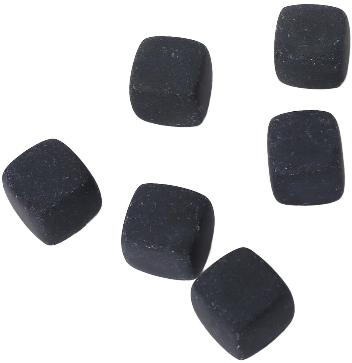 Dailygoods- Whisky Stenen Set 6pcs - Basalt Whisky Rocks - Dranken Onverdund - Perfecte Temperatuurregeling - Gemakkelijk te Gebruiken - Ideale Smaakervaring - Whiskykoelstenen