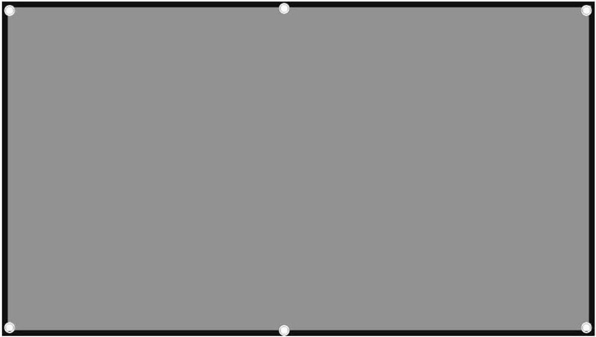 Projectiescherm - Beamerdoek - Thuisbioscoop Creëren - Omgevingslicht Absorberend - 100 Inch - Grijs