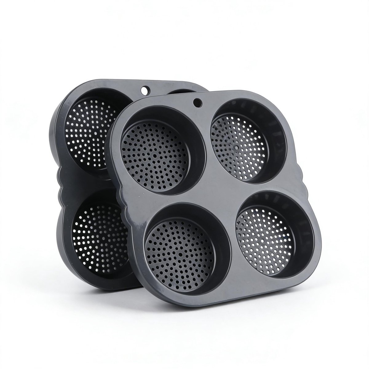 Dailygoods- Broodjesvorm met Antiaanbaklaag - Mini-Burgerbroodjes - Siliconen Bakvorm - Hoge Hittebestendigheid - Multifunctioneel Gebruik - Eenvoudig te Reinigen - Hamburgerbakvorm