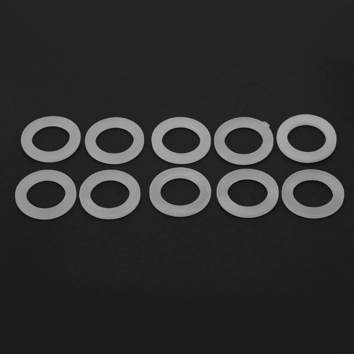 Dailygoods- Afdichtring 10 stuks - Siliconen Afdichting - Buitendiameter 37 mm - Binnendiameter 24 mm - Dikte 3 mm - Hitte- en Oliebestendig - Siliconen Ring