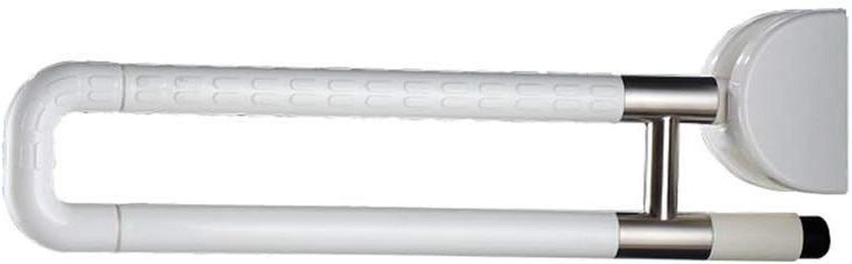 Douchebeugel Badkamer - Opklapbare Beugel - Extra Veiligheid - Roestvrij Staal - 60 cm - Wit