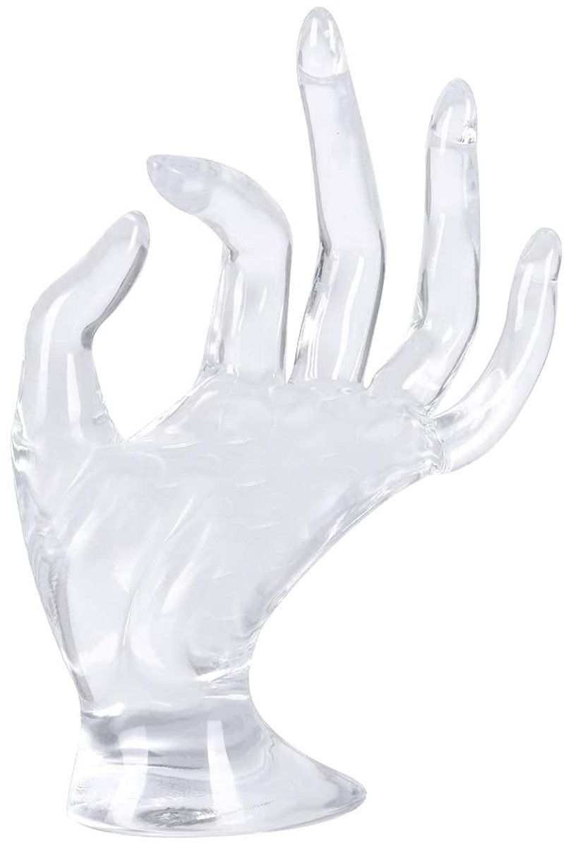 Dailygoods- Sieradenhouder Mannequin Hand - Sieraden Organizer - Armband Houder - Ringenhouder - Display voor Sieraden - Hoogwaardige Kunststof 17x8 cm - Sieradenstandaard