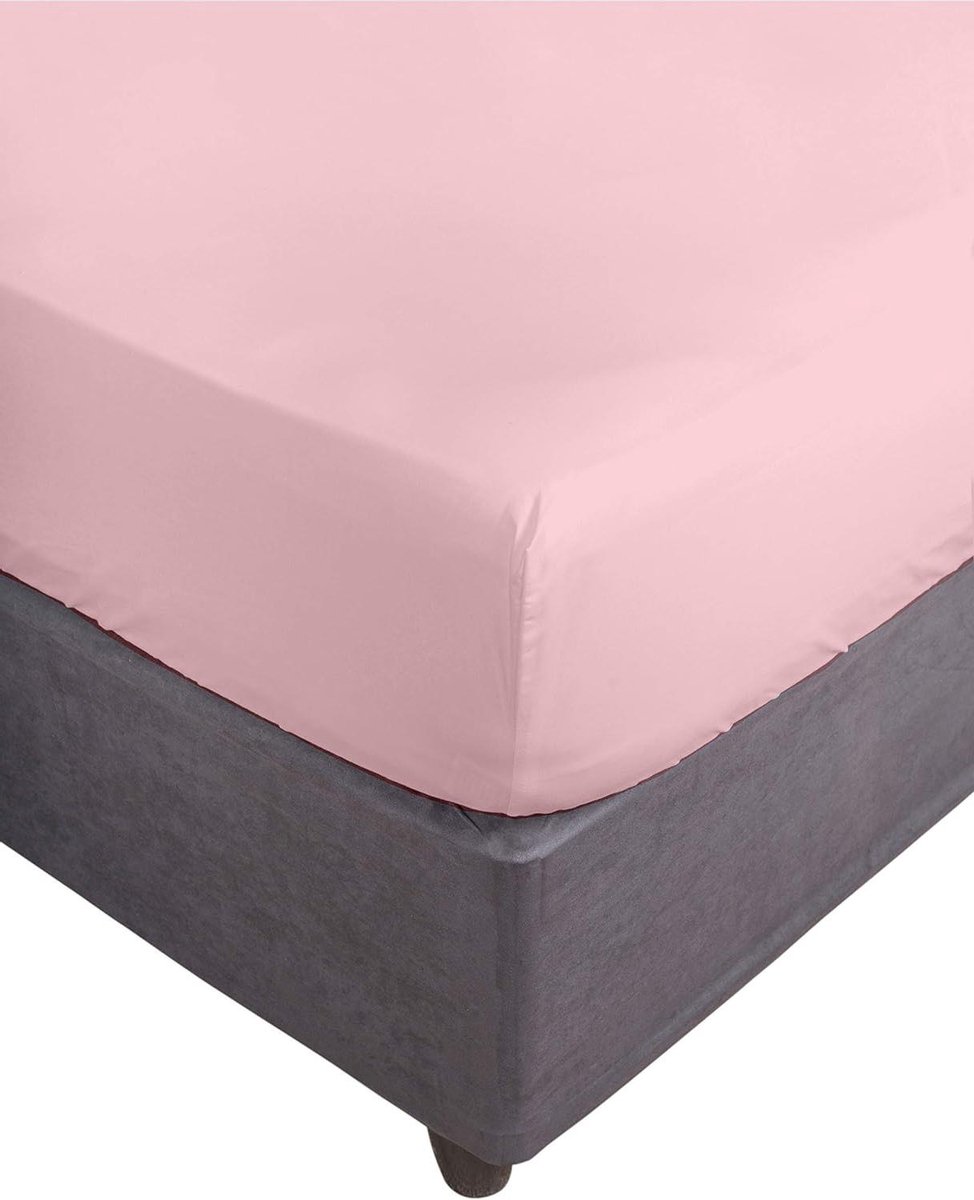 Hoeslaken - Elastisch laken - Comfortabel slapen - Anti-pilling stof - 105 x 200 cm - Roze
