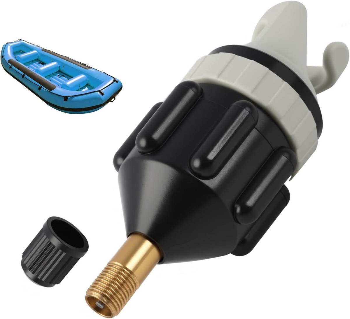 SUP Pomp Adapter - Ventiel Connector - Water Sporten - Robuust Duurzaam Ontwerp - 8.2 x 2 cm - Blauw