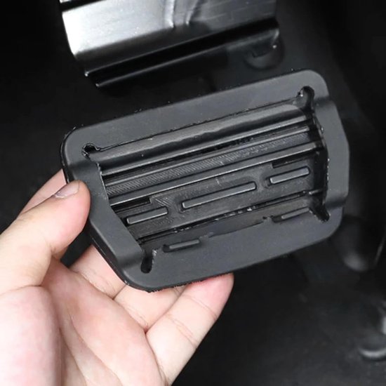 Voetpedaal Covers - Gaspedaal Rem - Veiliger Rijden - Antislip Rubber - Set van 2 - Zilver — afbeelding 5