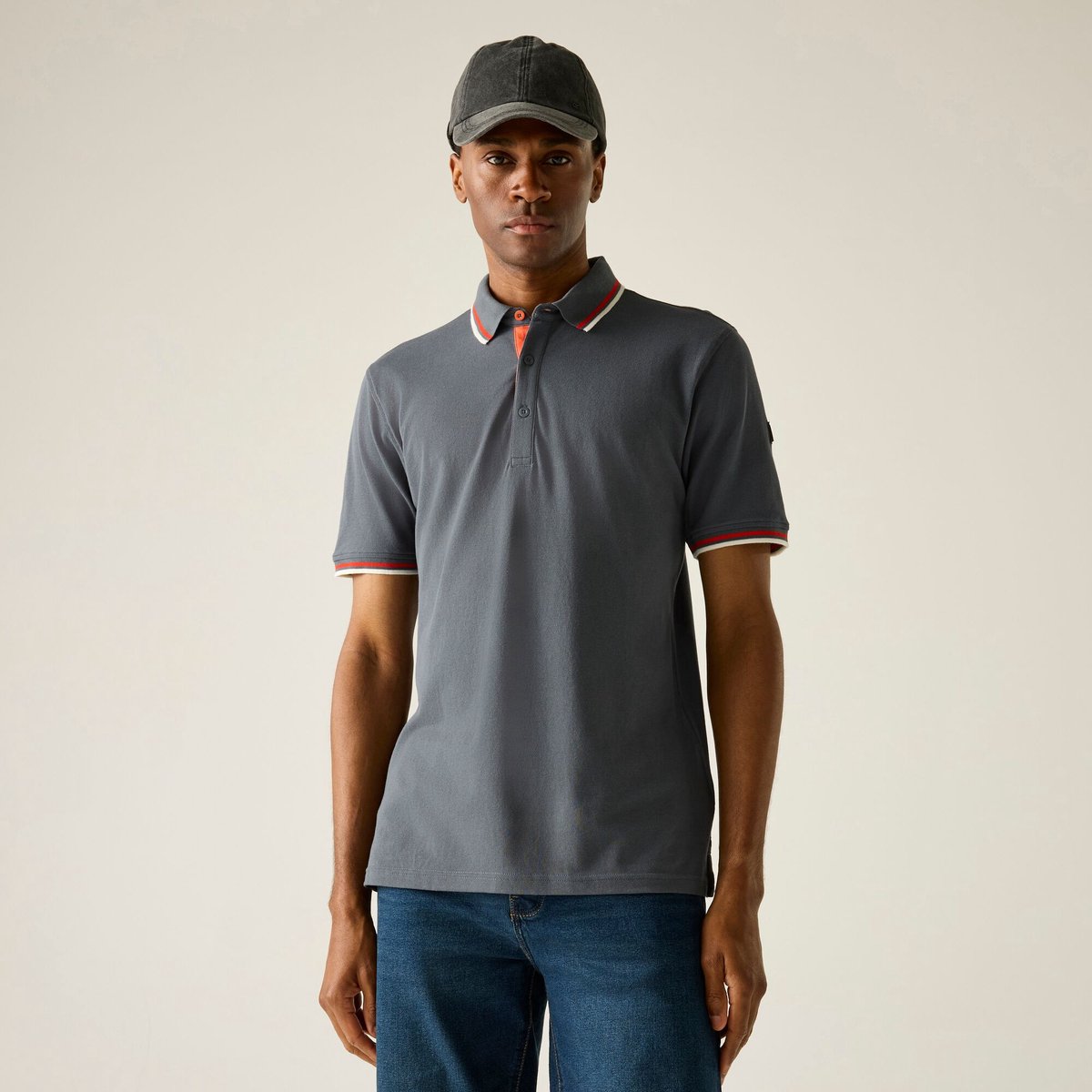Heren Adryan Polo met getipte rand