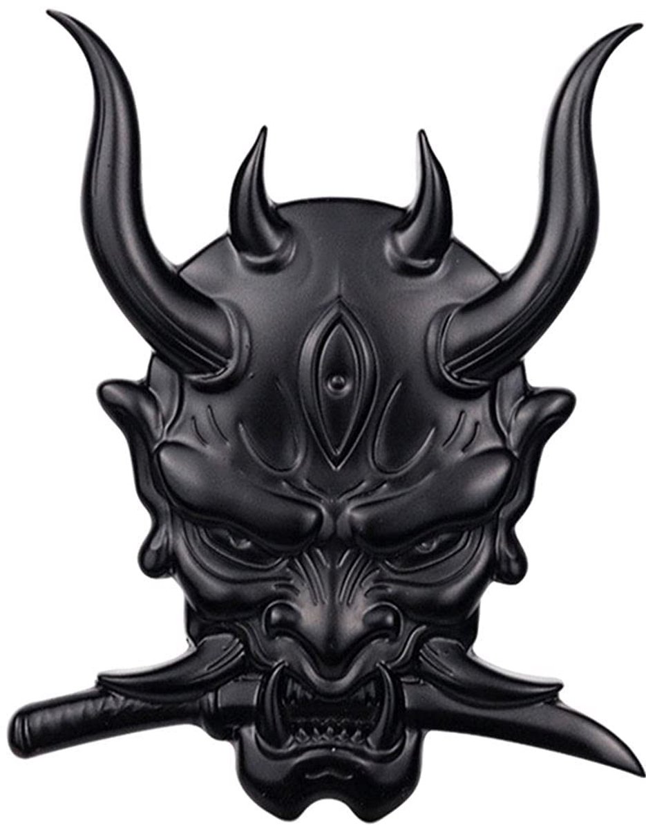 Dailygoods- Auto Sticker - Japanse Samurai Decal - 3D Metalen Sticker - Duurzaam Zinklegering - Decoratie voor Auto/Motorfiets - Corrosiebestendig - Decoratiesticker