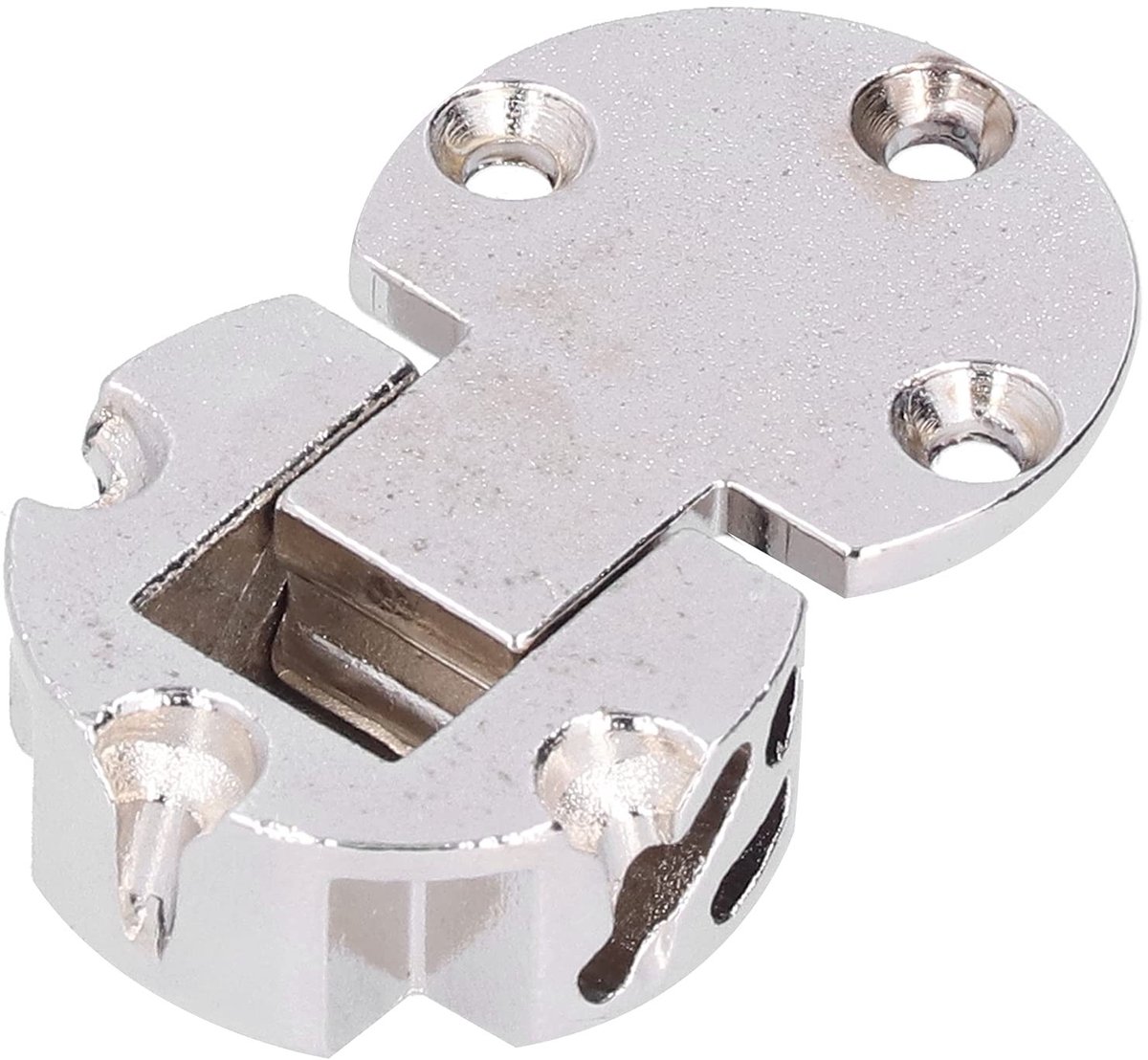 Dailygoods- Scharnier 90 Graden - Zinklegering - Voor Meubels - Scharnier Reparatie Plaat - Scharnier Boormal - Maximale Draagcapaciteit 10kg - Tafel Scharnier