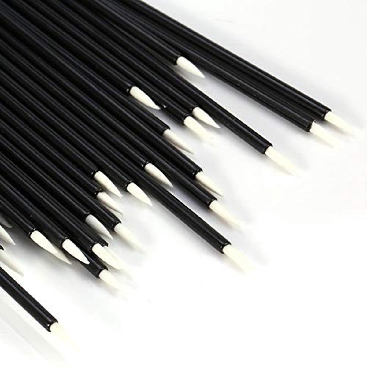 Dailygoods- Eyeliner Borstel Set van 50 Stuks - Wegwerp Borstels - Synthetische Vezels - Oogschaduw Applicator - Cosmetische Tool - Veilig en Comfortabel - Make-up Borstel