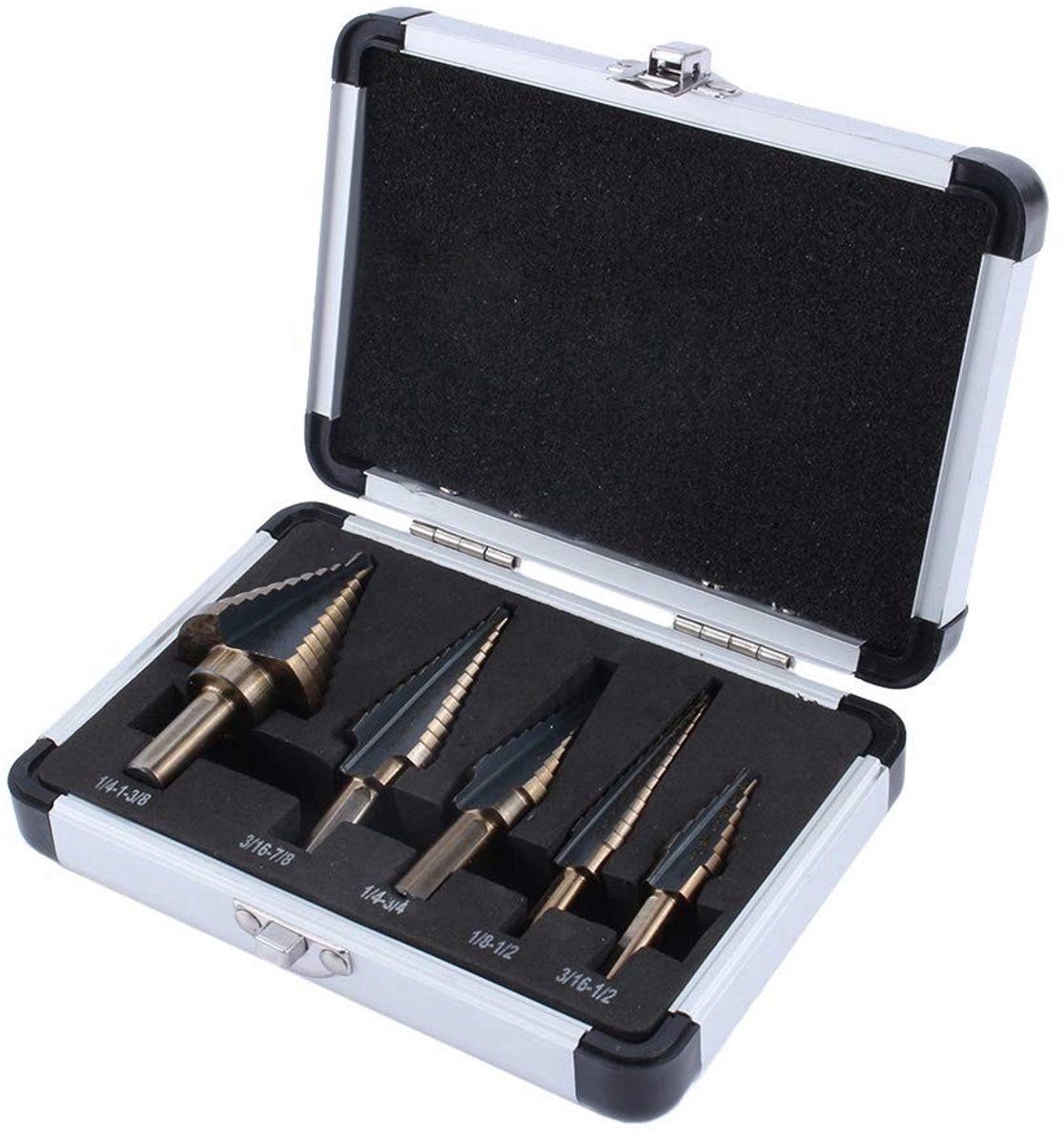 Dailygoods- Trapboor 50 st. - Klassieke Boorset - Driezijdige/Zeskantschacht - Kobalt Gecoat - Tweesnijdend Ontwerp - Automatisch Ontbraamd