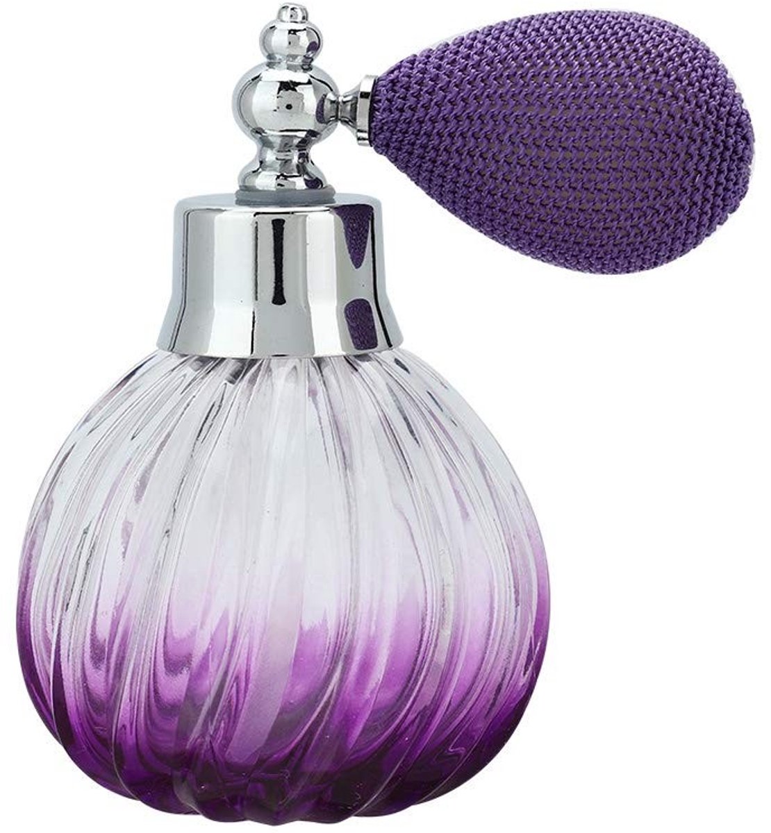 Dailygoods- Parfumfles Navulbaar 90ml - Leeg Parfumflesje - Retro Glas - Robuuste Zink Legering - Compact en Lichtgewicht - Perfect voor Parfum en Essentiële Olie - Parfumatomizer