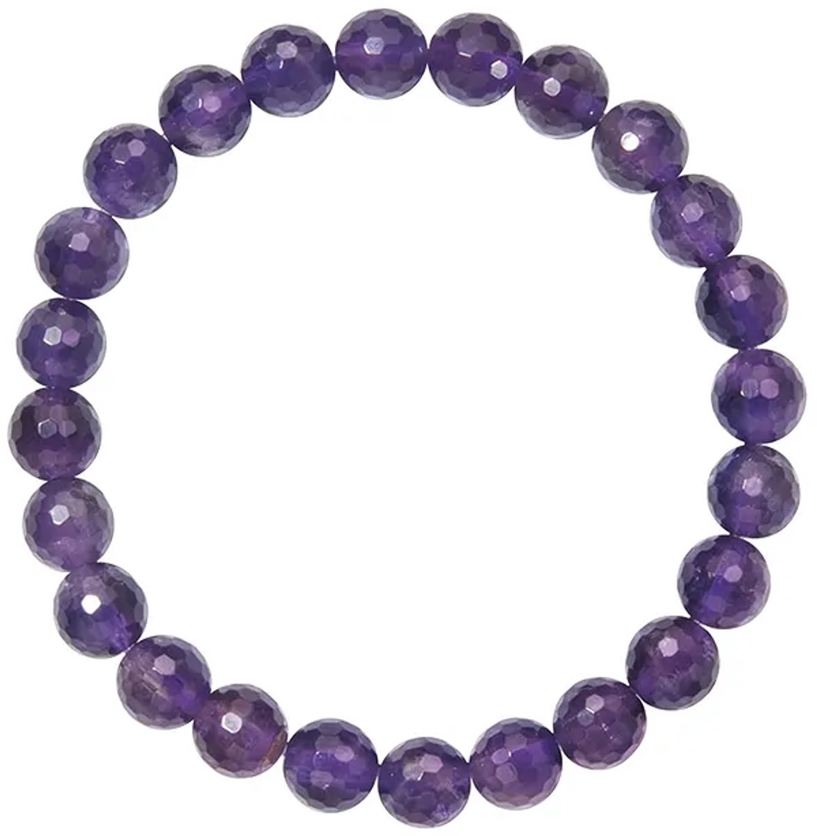 Armband Amtehist geslepen 8 mm