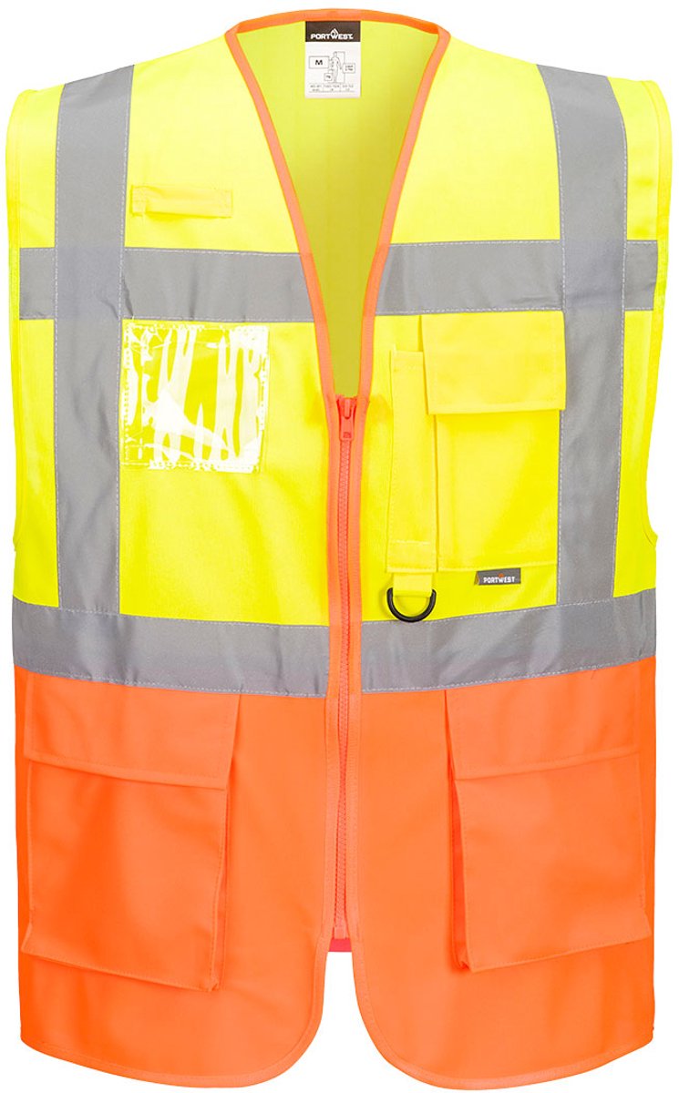Portwest Praag Hi-Vis Executive Vest S376 - Geel - M