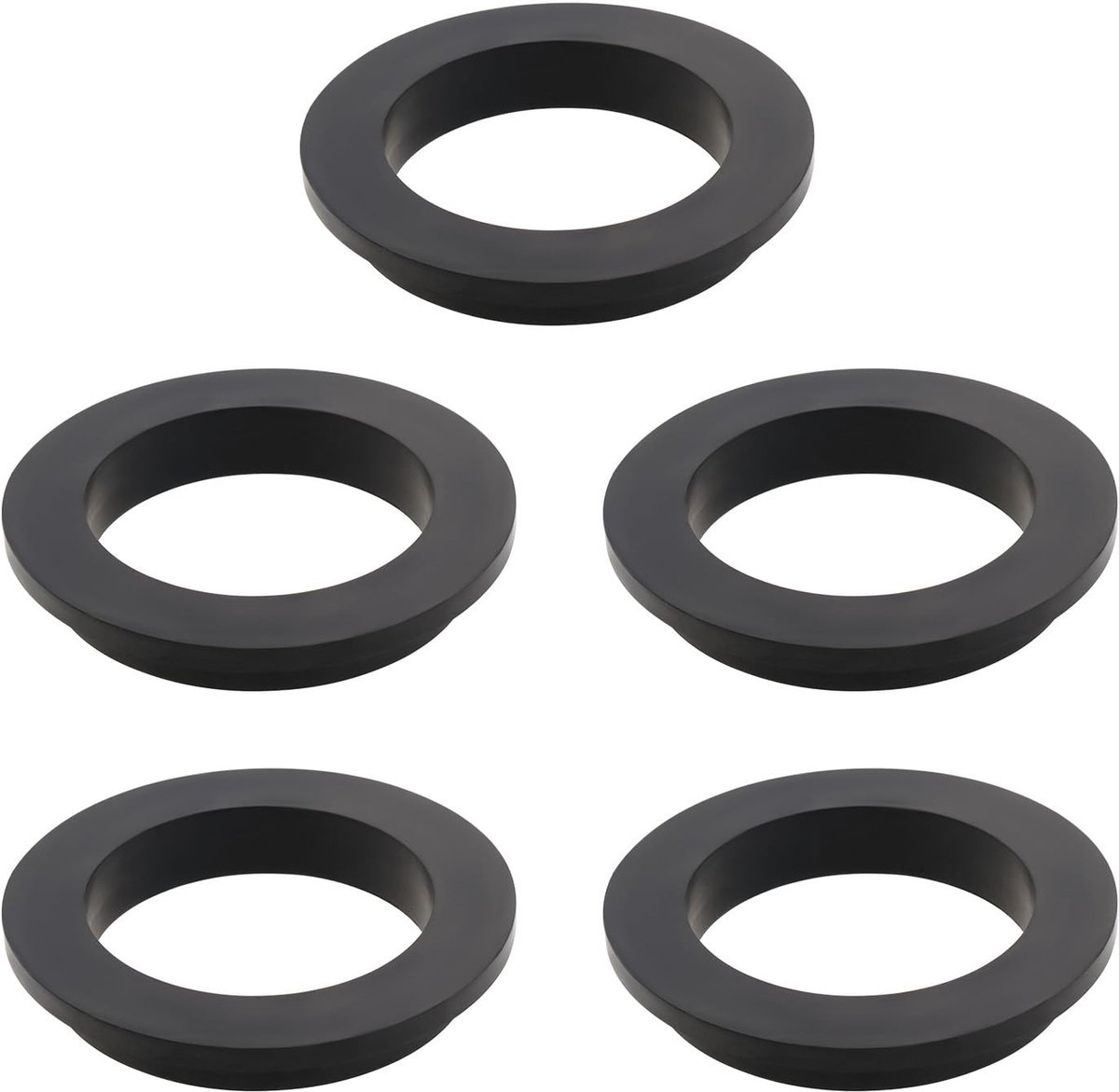 Dailygoods- O-ring set 5 stuks - vervangend voor Intex zandfilterpomp - L-vormige O-ring - compatibel met motoren 26323CA/26323EH - duurzame kwaliteit - zwart - Filterring