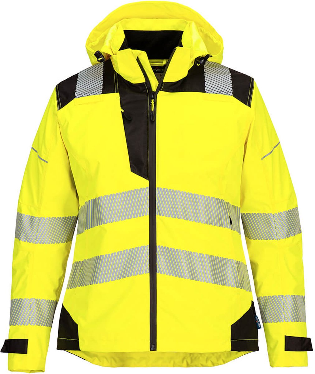 Portwest PW3 Hi-Vis Dames Regenjack PW389 Zwart
