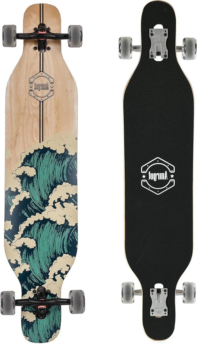 Longboard Cruiser Board Stad Cruisen 9 Lagen Esdoorn 42 Inch Golf