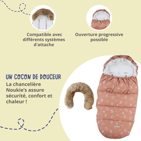 NOUKIE'S - Canvas footmuff - Savannah motif - 6 to 36 months van Noukie's — afbeelding 3