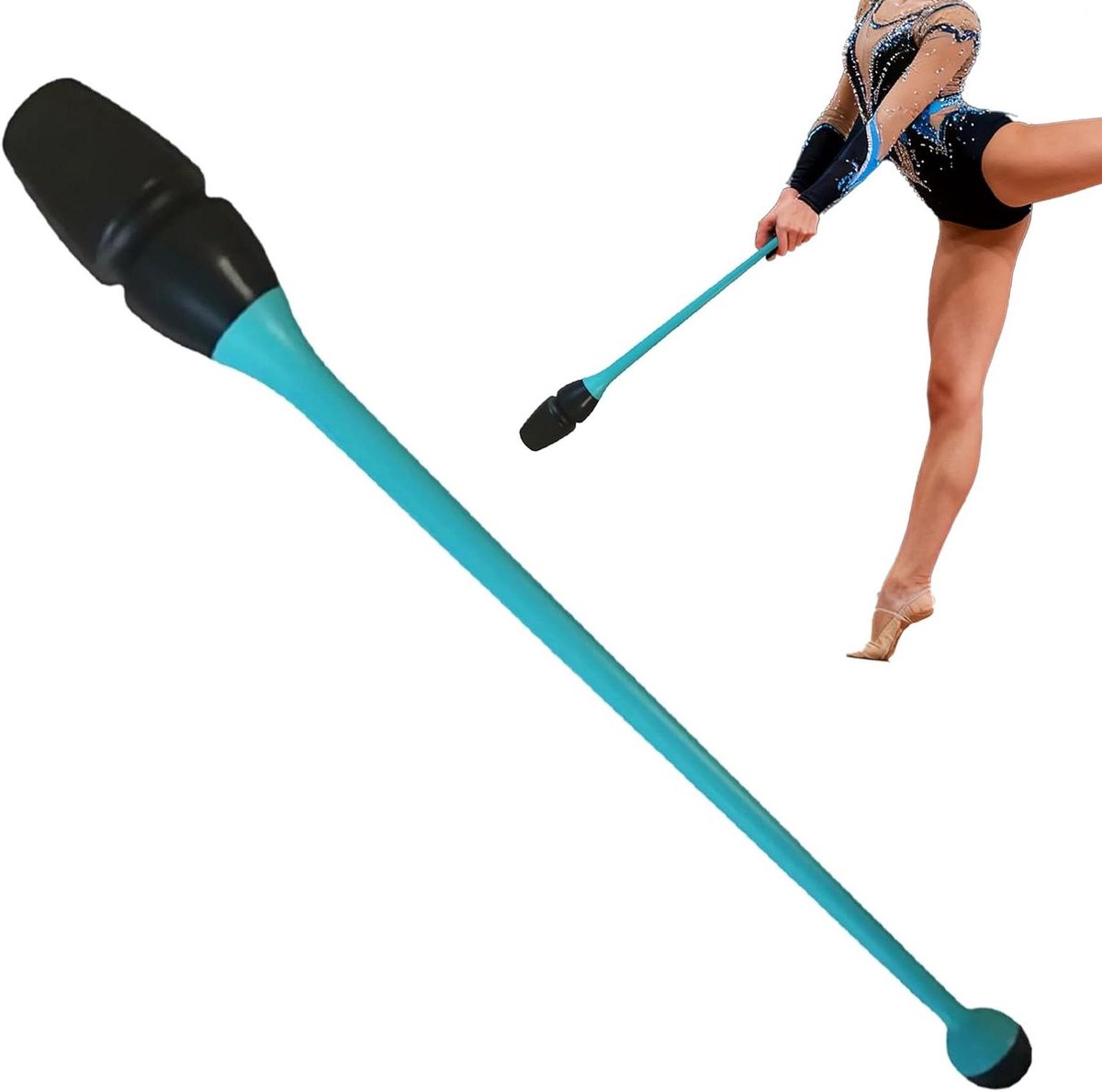 Gymnastiek Stok - Ritmische Trainingsmateriaal - Dans Routines Verbeteren - Verwijderbaar Verbindingssysteem - 42 cm - Blauw