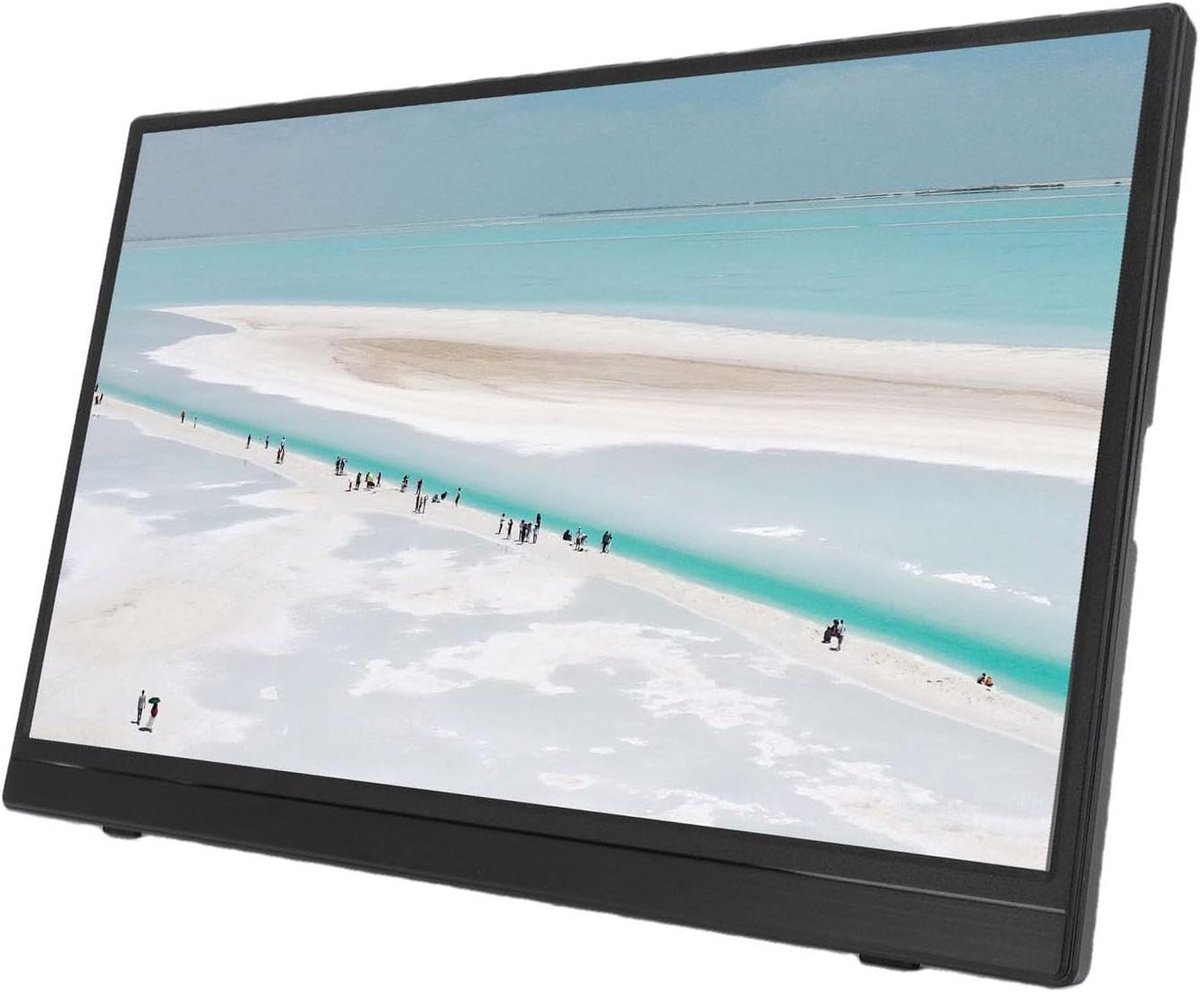 Draagbare Monitor - Extern Display - Productief Werken - Draadloze Schermspiegeling - 156 Inch - Zwart