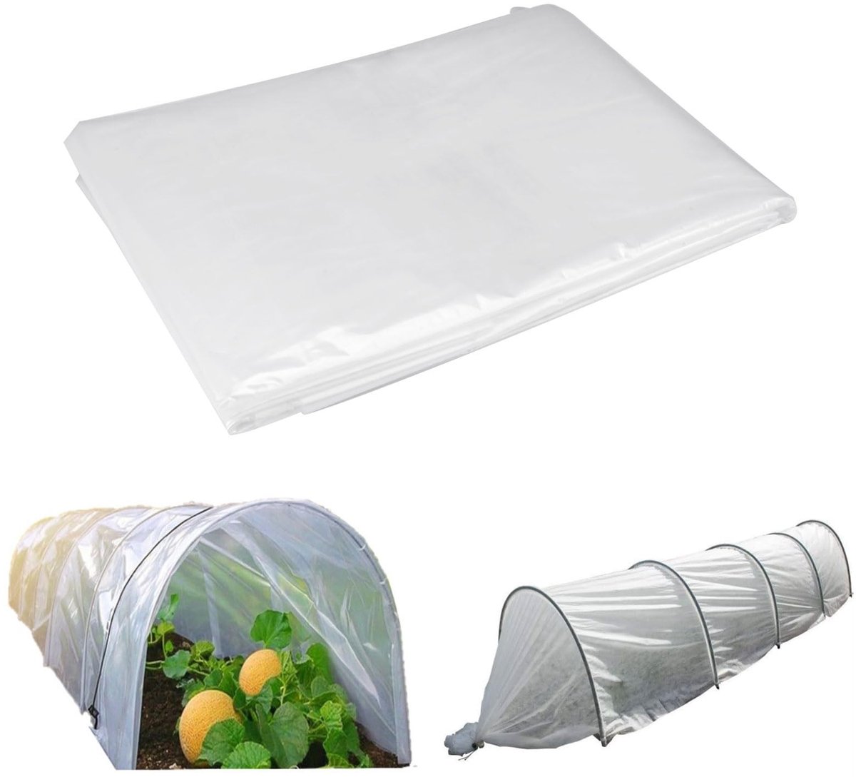 Dailygoods- Broeikas 3 x 2 m - Transparante Afdichting - Scheurvast - Bescherming voor Planten - Polyethyleen - Hoge Dichtheid - Kas