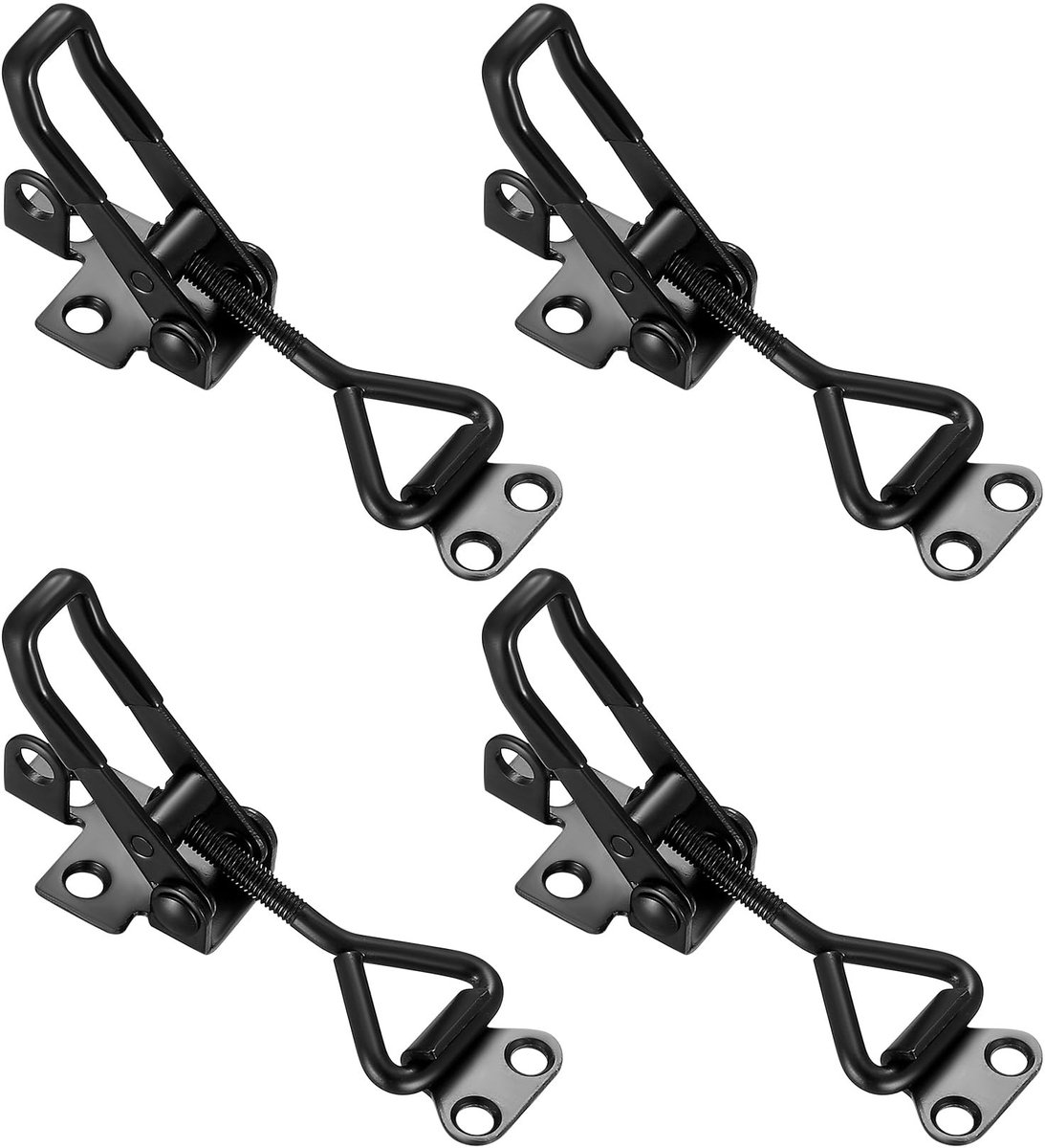 Dailygoods- Rocker Clamp 100kg/220lbs Houdcapaciteit - Verstelbare Klem - Snelsluiting - Zwart Metaal - Corrosiebestendig - Eenvoudige Installatie - Toggle Clamp