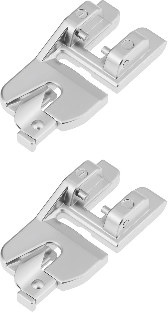 Dailygoods- Roll Hemmer 3 mm - 2x Naaivoet - Compatibel met Pfaff - Duurzaam Metaal - Voor Professionele Zomen