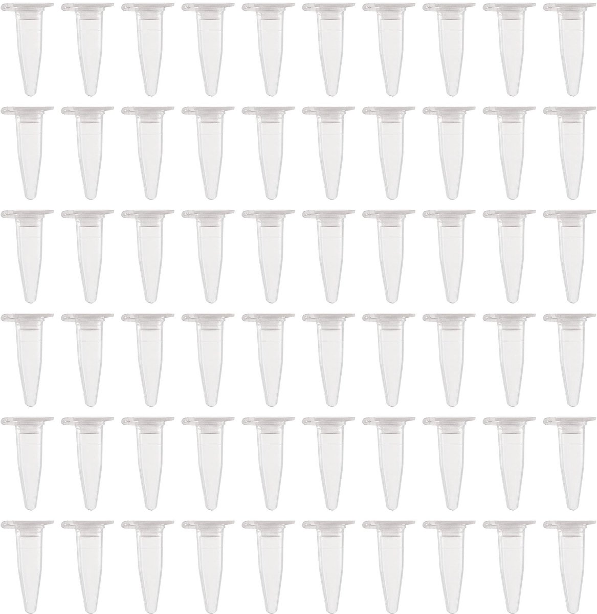 Dailygoods- Centrifugebuisjes 0,2 ml - Kunststof - Gegradueerd - Transparant - Kliksluiting - Geschikt voor laboratoriumgebruik - Microtubes