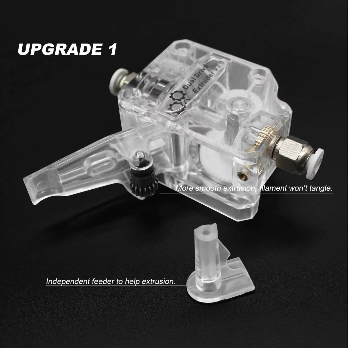 Dailygoods- Extruder Dual Drive Gear - Bowden Extruder - Zahnrad - Compatibel met Prusa i3 - Anycubic Mega - Creality Ender 3 V2 Pro - 3D-printer Extruder