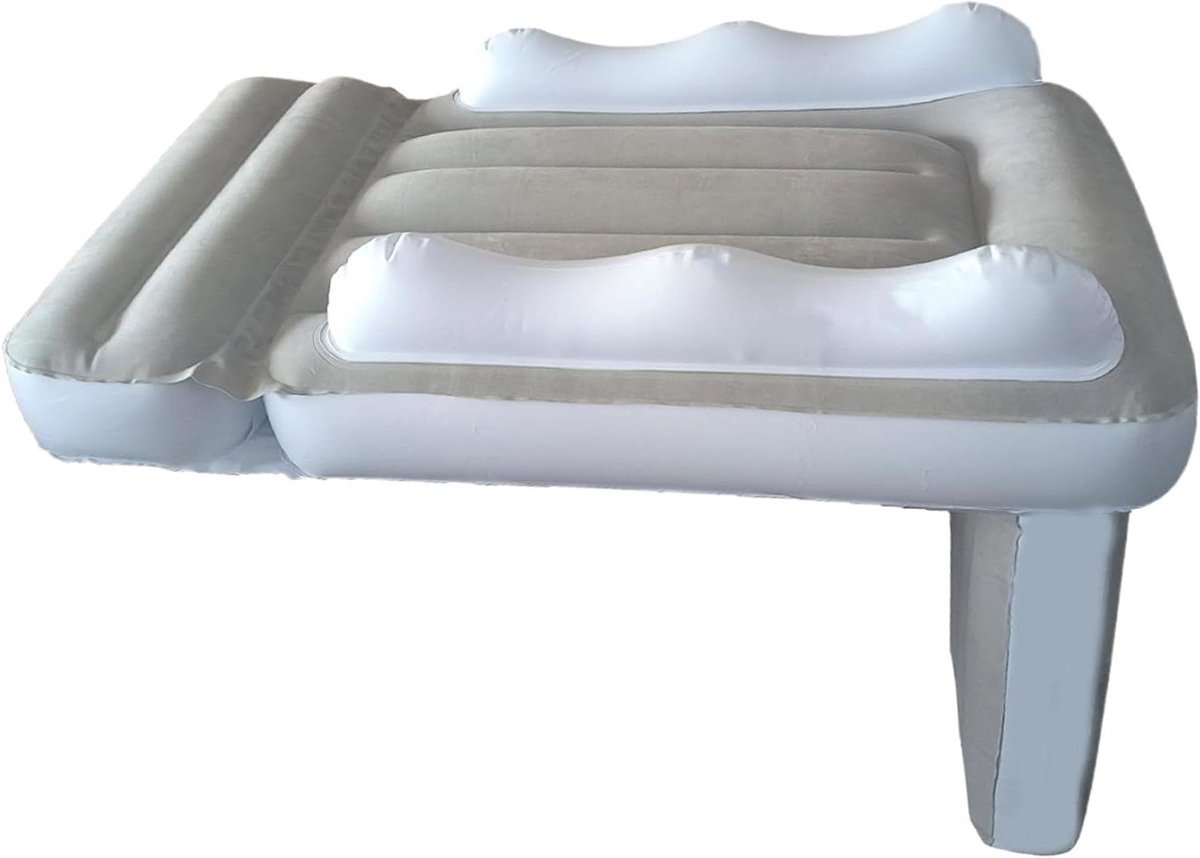 Opblaasbaar Vliegtuig Bed - Peuter Vliegtuig Bed - Reizen Met Kinderen - Past Op Zitplaatsen - 82 x 65 cm