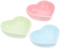 Voerbakjes Keramiek - Voerbak Hamster - Kleine Huisdieren Voeren - Zwaar en Stabiel - 8x7x2.5cm - Roze Groen Blauw