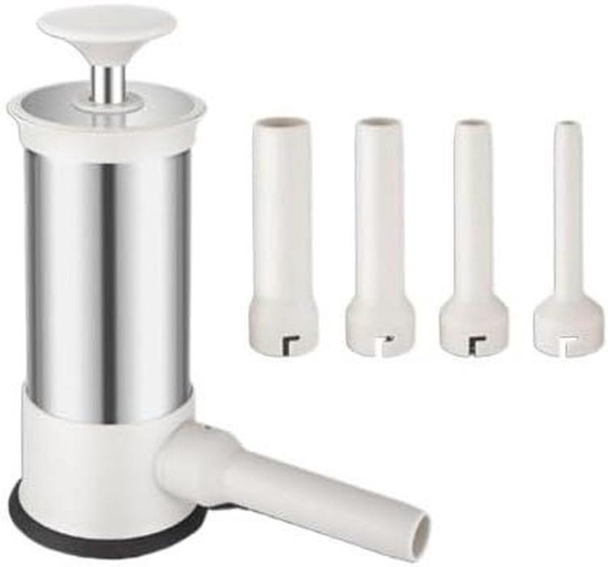 Worst Maker Worst Stuffer 304 Rvs Grote Handleiding Worst Maker Gehaktbal Maker Worst Stuffer Zelfgemaakt Gebruik Filler Tool Vlees Bal Mold Machine (L)