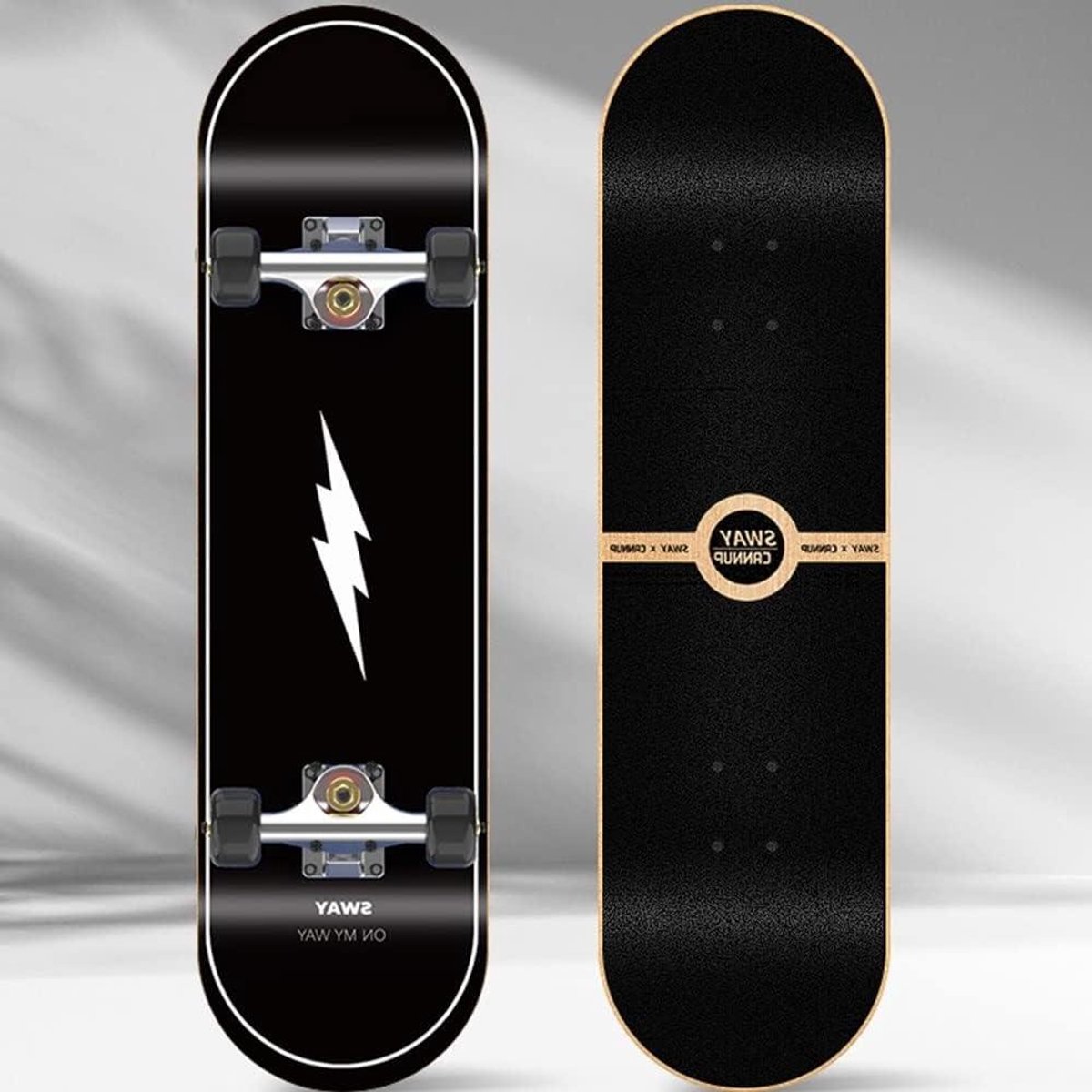 Skateboard Deck Compleet Skateboard Street Tricks 7 Laags Esdoorn 79×20.5cm Patroon #6
