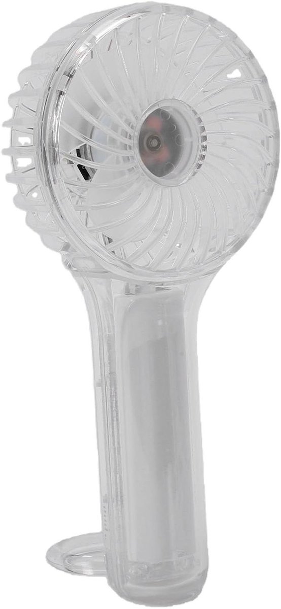 Hangende Handventilator - Mini Ventilator - Persoonlijke Koeling - Kleurrijke Verlichting - 17.3 cm - Wit