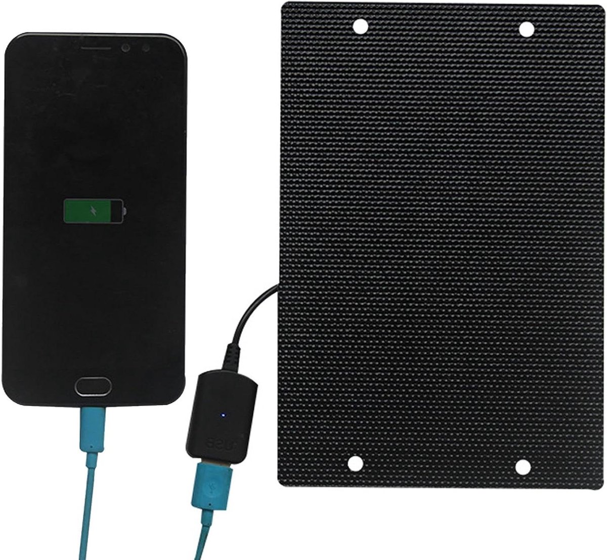 Oplader voor zonnepaneel, oplader voor mobiele telefoon op zonne-energie, draagbare snelle smartwatch-oplader voor op de camping