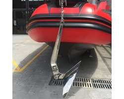 Roestvrij Stalen Anker - Ploeganker Boot - Watersport Verankering - Hoge Houdkracht Zand Modder - 5 kg - Zilverkleurig