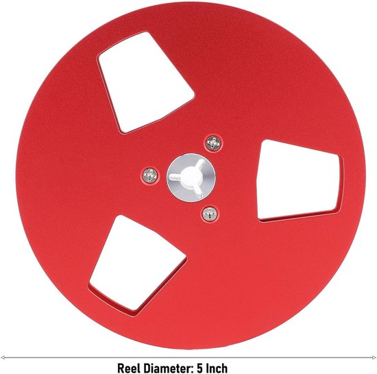 Lege Opnamespoel - Spoel Reel - Muziek Opnemen - Aluminium Flenzen - 5 Inch - Rosso — afbeelding 4