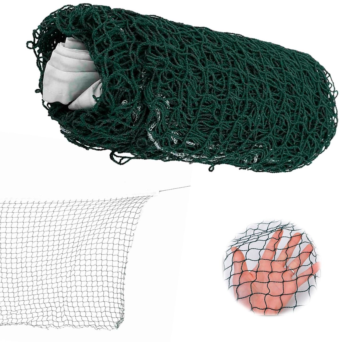 Dailygoods- Badmintonnet Verstelbare Hoogte - Draagbaar - Duurzaam - Polypropyleenvezel - 6,5m - Voor Buiten/Gym - Sportnet