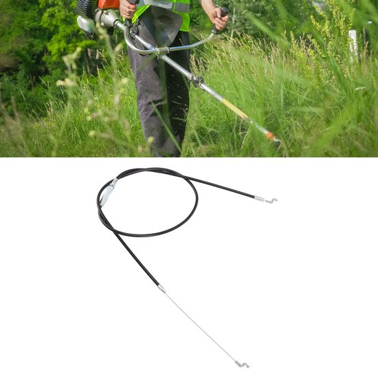 Dailygoods- Grasmaaierbedieningskabel 1,4 M - Vervanging - Tuingas - Tractiemotor - Hoogwaardig Rubber/Staal - Flexibel en Duurzaam - Bedieningskabel — afbeelding 2