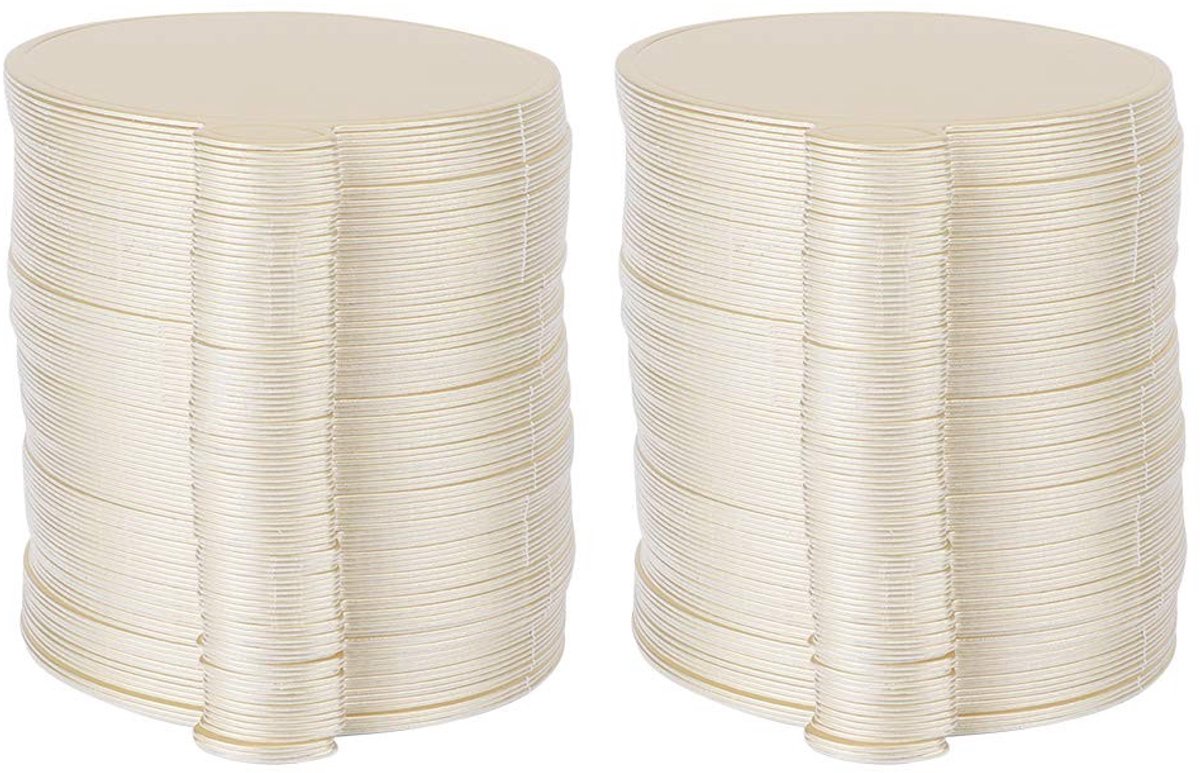 Dailygoods- Taartbodem 200 stks - Gouden Taartkarton - Ronde Taartdrum - Wegwerpbaar - Voedselkwaliteit - Diameter 9 cm - Taartplank