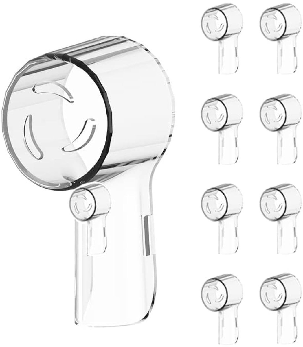 Dailygoods- Tandenborstel Hoofd 10 Stuks - Beschermkap - Stofdicht - Biologisch Afbreekbaar - Herbruikbaar - Transparant - Tandenborstel Dop