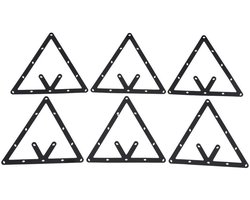 Dailygoods- Biljartrek 6-Piece Set - Magic Rack - Perfect voor 8-Bal/9-Bal/10-Bal - Professioneel/Thuisgebruik - Duurzaam/Precisie - Biljartset
