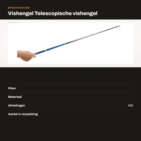 Dailygoods- Vishengel Telescopisch 4,5 m - Ultralicht - Waterdicht - Corrosiebestendig - Vissen in Zoet/zout Water - Hoogwaardig Koolstofvezel - Hengel van Dailygoods — afbeelding 3