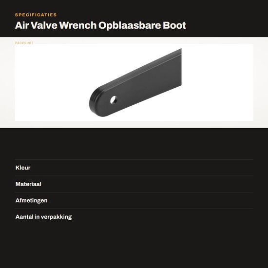 Ventiel Sleutel - Boot Ventiel Tool - Boot Reparatie - 6-Groef Ontwerp - 1x1x1 cm - Wit — afbeelding 3