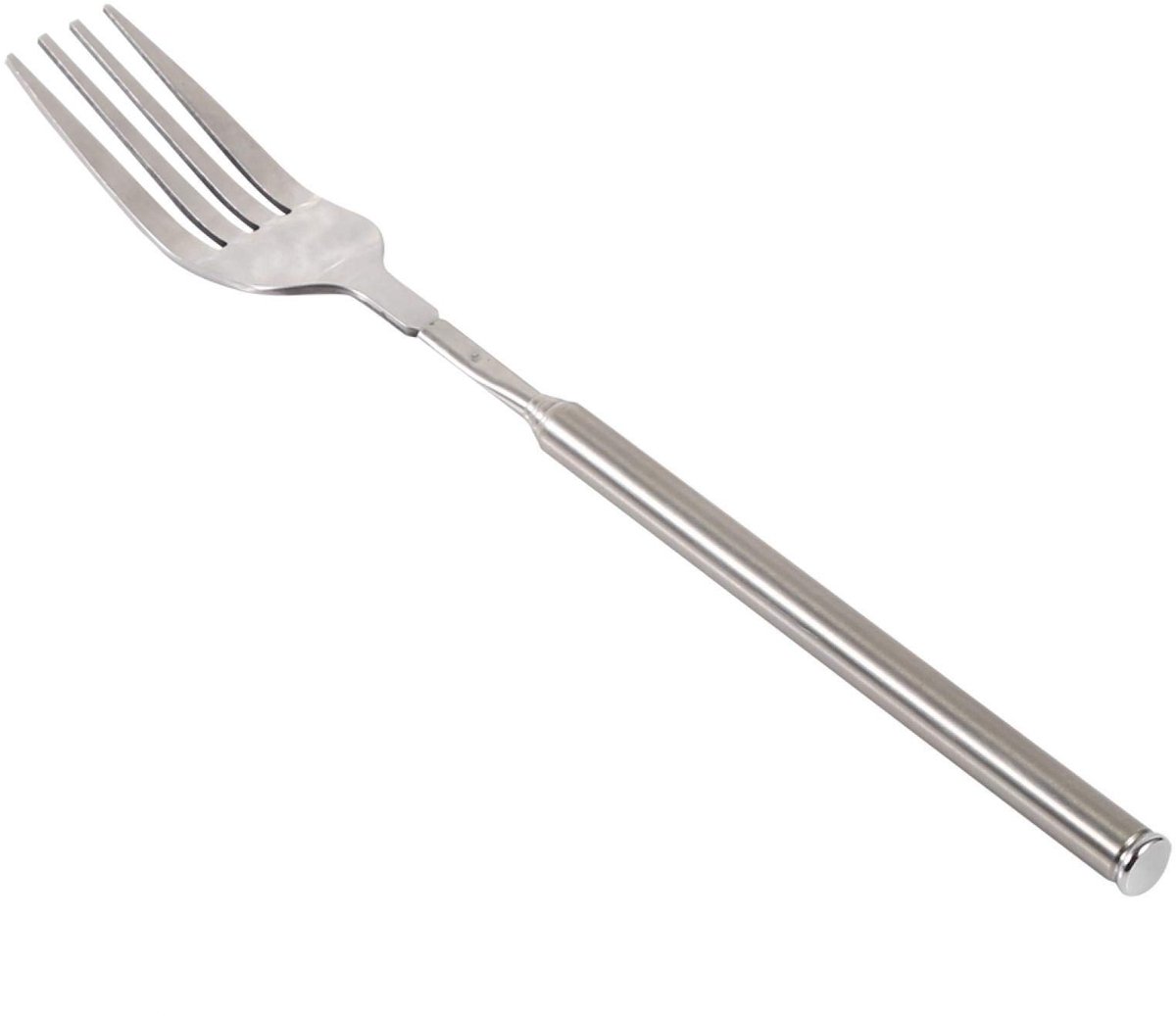 Dailygoods- Uitschuifbare Vork - Telescopische Vork - Roestvrij Staal - BBQ/Diner - Hotdogs/Groenten - Verstelbare Lengte 22,1-64,6 cm - Grillvork