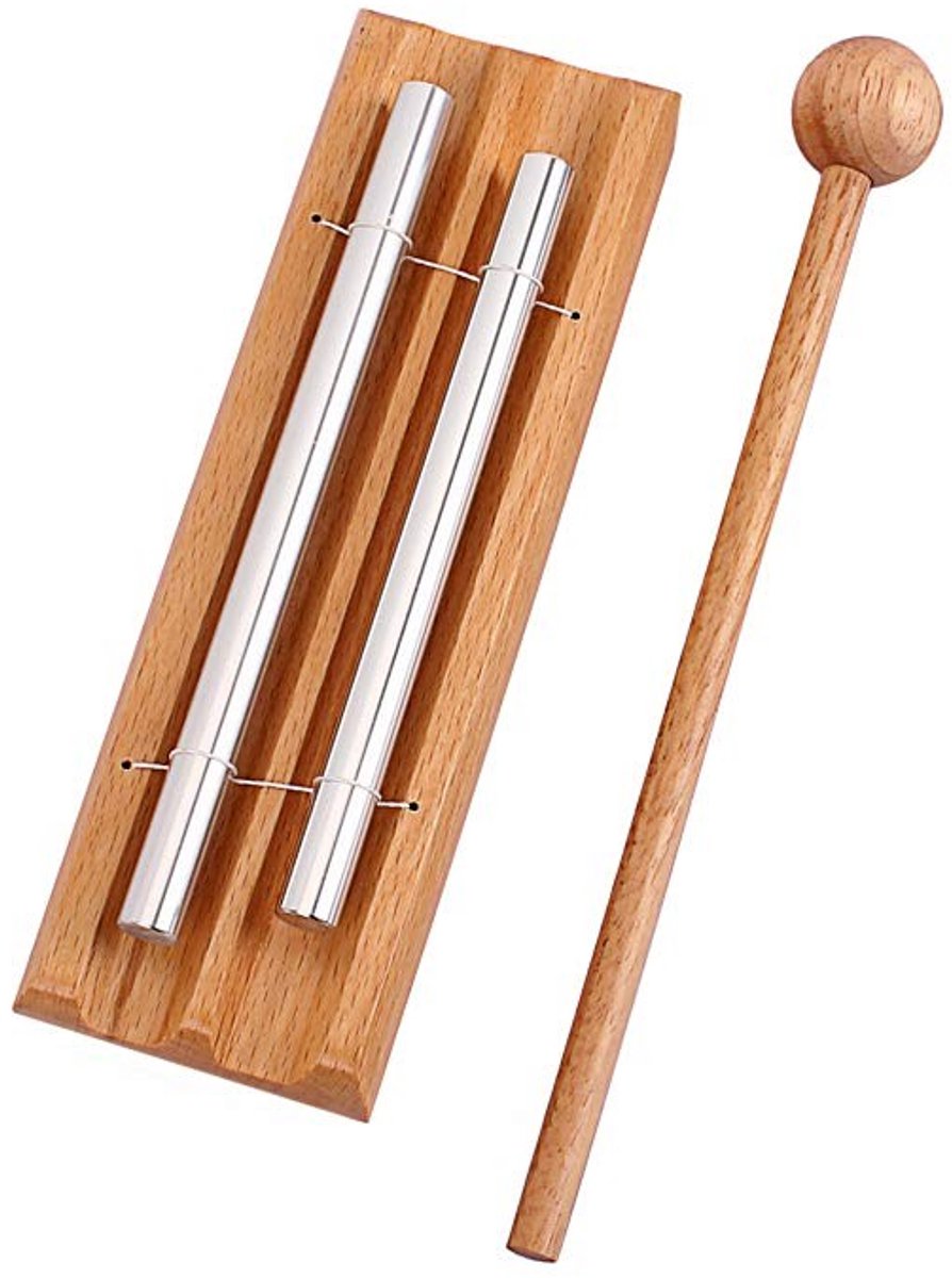 Dailygoody - Dubbeltoon Meditatiebel - Slaginstrument voor Yoga