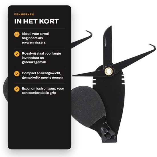 Store_8 - Hengeltang - Snijgereedschap voor visserij - Roestvrij staal - Vistang met snijder - Handig voor vissers - 2 stuks van Merkloos — afbeelding 4