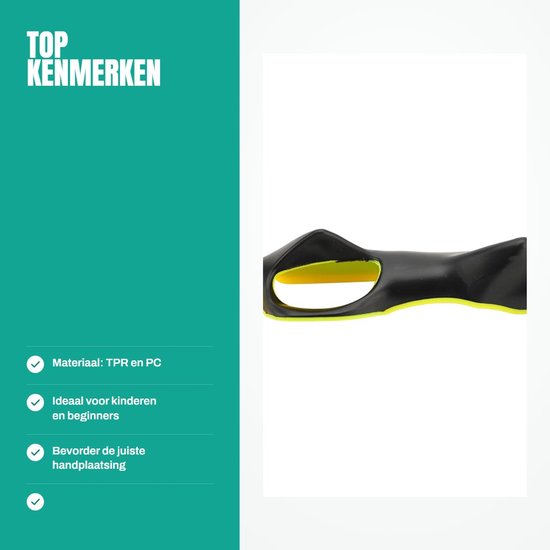 Dailygoods- Golftrainer voor Kinderen - Club Grip Trainer - Antislip TPR - Swing Corrector - Verbeterde Handplaatsing - Veilig Bevestigingsontwerp - Golfhandschoen van Dailygoods — afbeelding 2